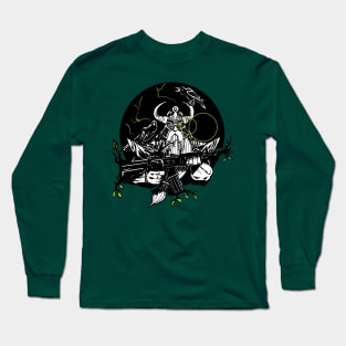 Odin and the wood-firing rifle Long Sleeve T-Shirt